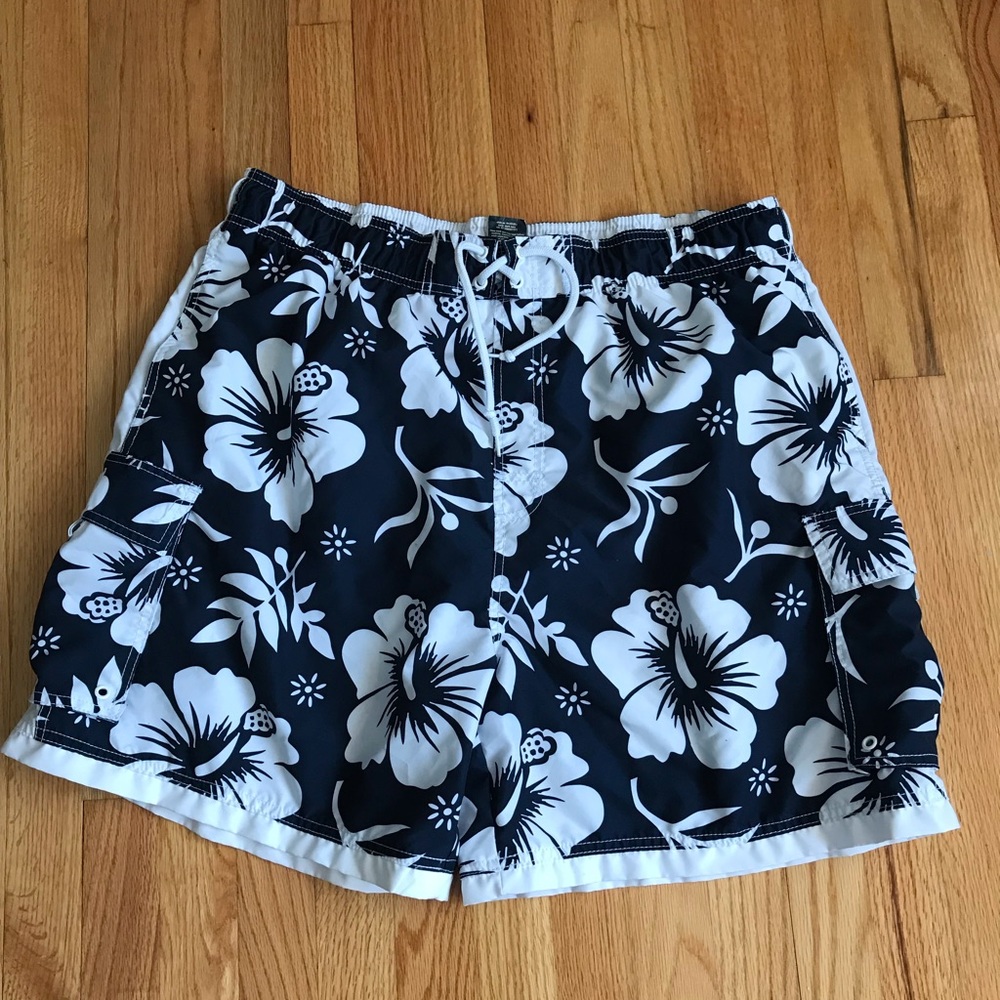 Men’s Floral Swim Shorts Swim Trunks